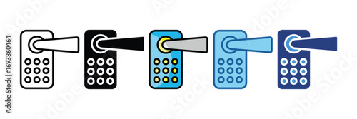 Smart Door Lock  Icon Element For Design