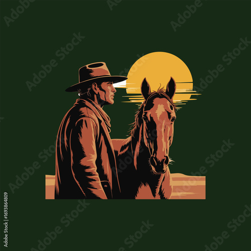 cowboy with horse