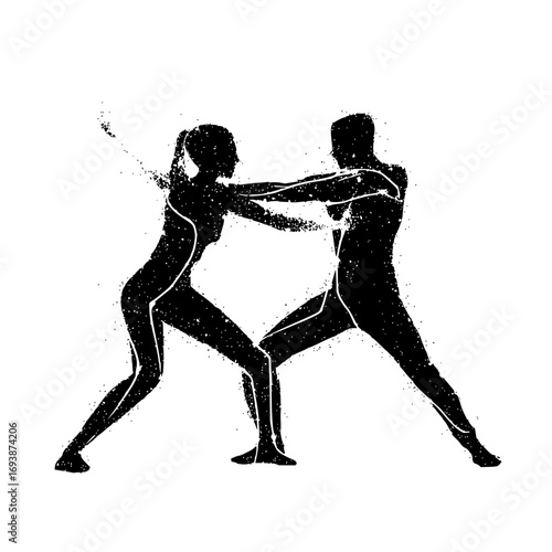 Unleash your inner warrior: witness the power of two souls colliding in a dance of strength and resilience