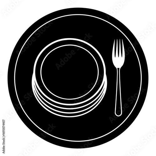 plate with cutlery