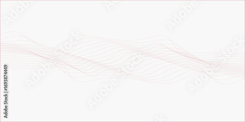 Abstract red waves vector illustration Modern background design Design elements