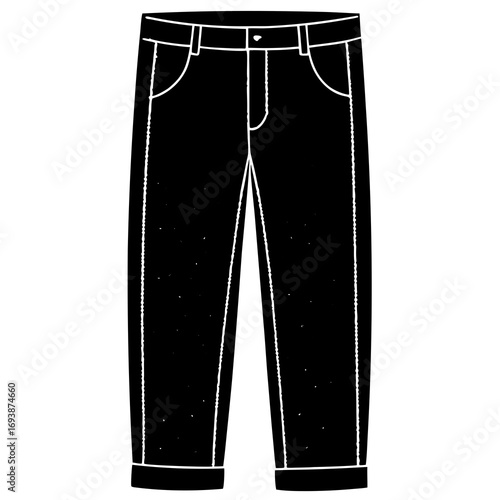 jeans isolated on white background
