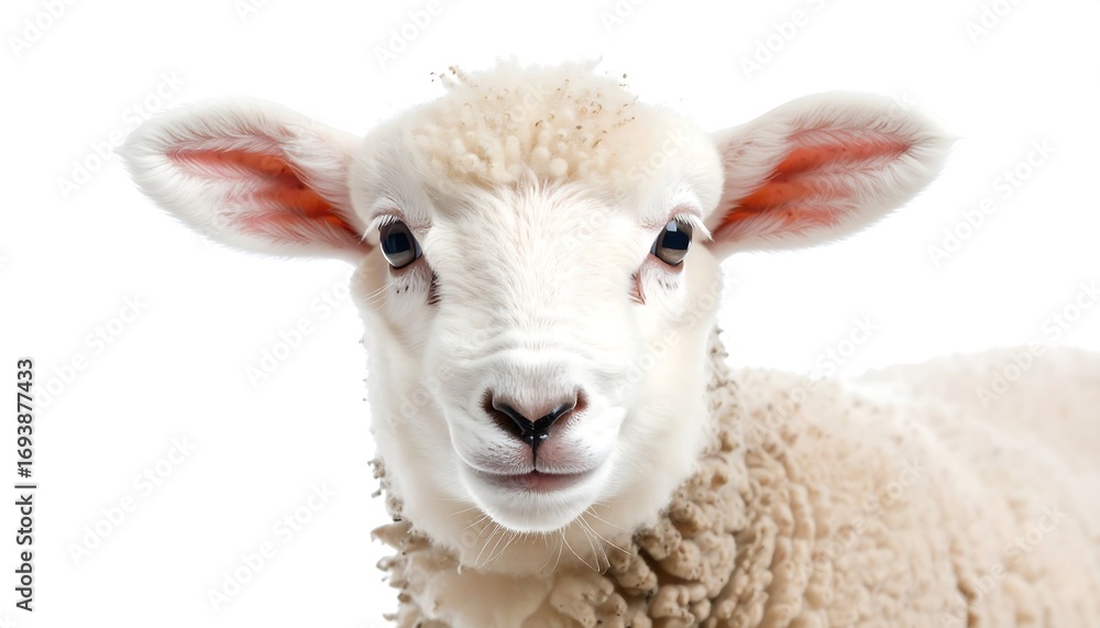Fototapeta premium Cute lamb portrait (1)