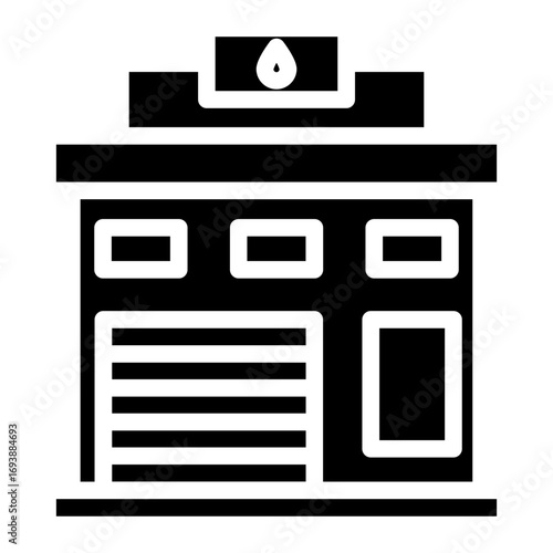 Vector Design Fire Station Icon Style