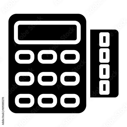 Vector Design Pos Terminal Icon Style