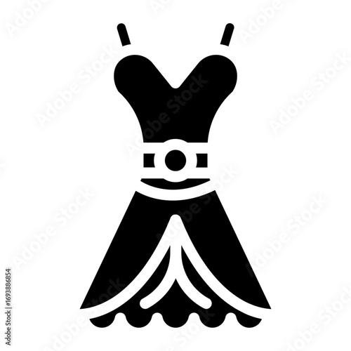Vector Design Wedding Female Dress Icon Style
