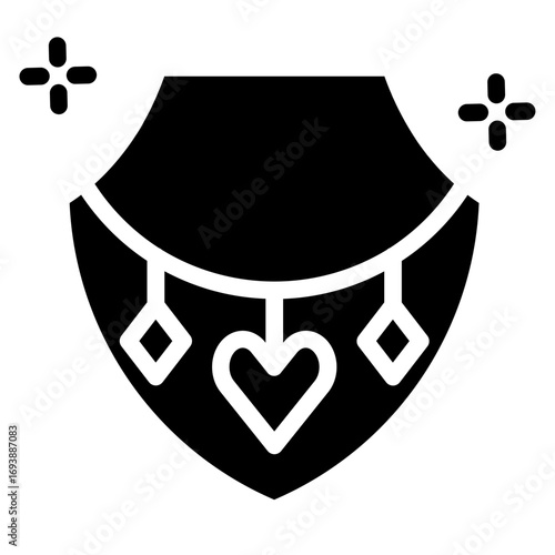 Vector Design Necklace Icon Style