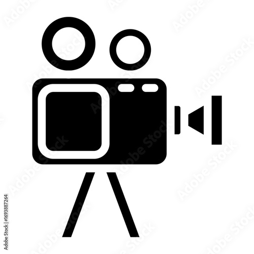 Vector Design Video Camera Icon Style