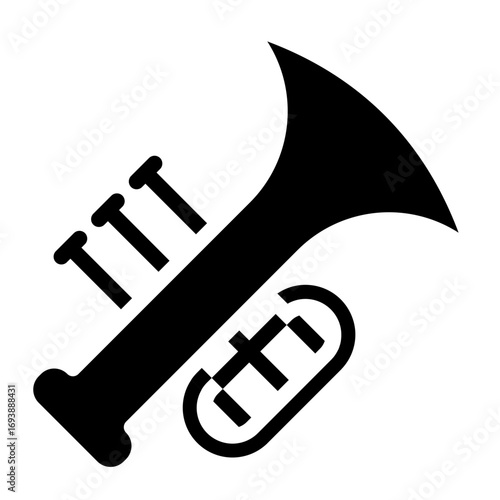 Vector Design Trumpet Icon Style