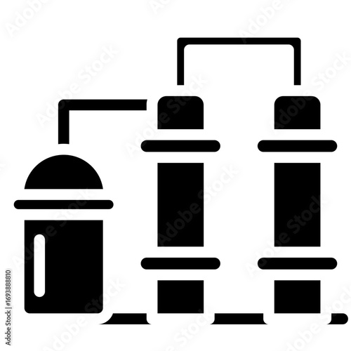 Vector Design Refinery Icon Style