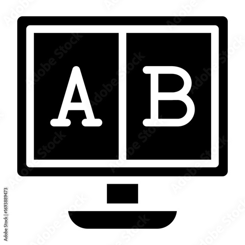 Vector Design Ab Testing Icon Style