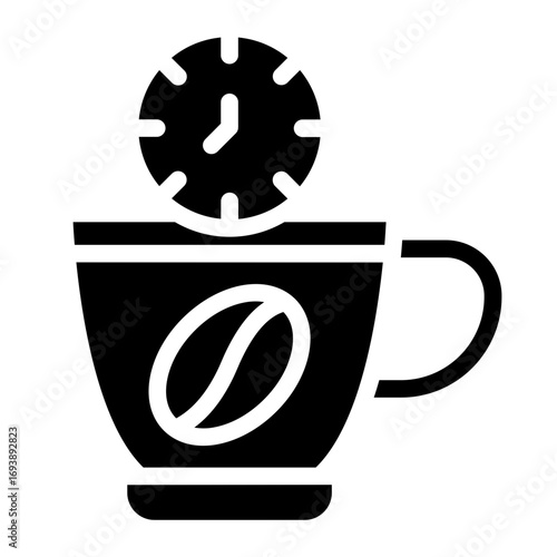 Vector Design Coffee Time Icon Style