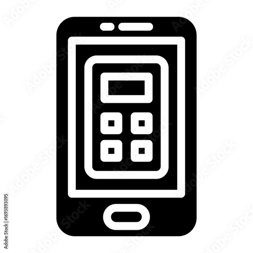 Vector Design Mobile Calculator Icon Style