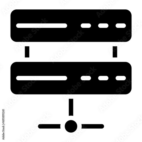 Vector Design Hosting Icon Style