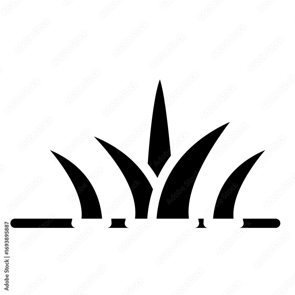 Obraz premium Vector Design Grass Icon Style