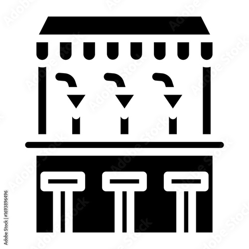 Vector Design Beverage Stall Icon Style