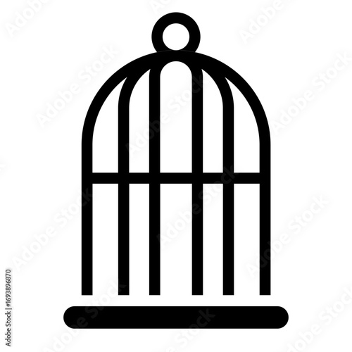 Vector Design Birdcage Icon Style