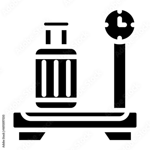 Vector Design Luggage Scale Icon Style