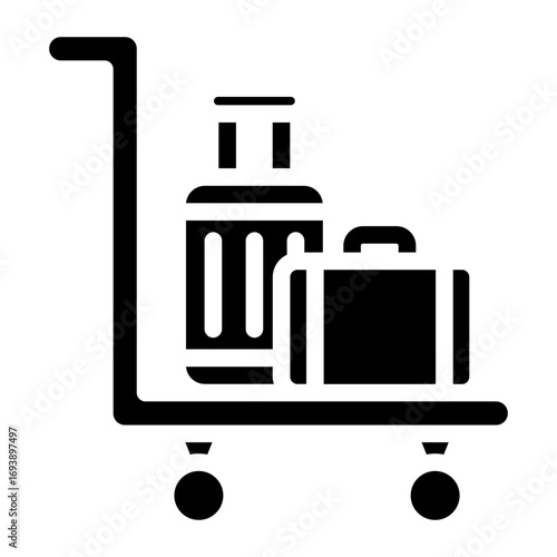Vector Design Airport Cart Icon Style