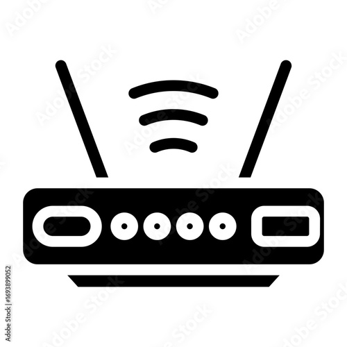 Vector Design Wireless Router Icon Style