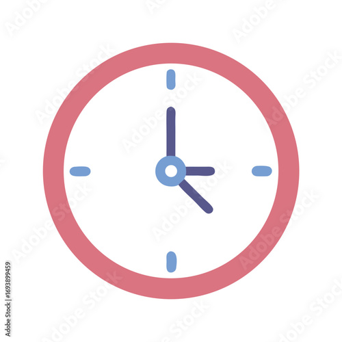 Minimalist clock illustration on black background showcasing time management and appointment scheduling
