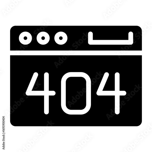 Vector Design Website Error Icon Style