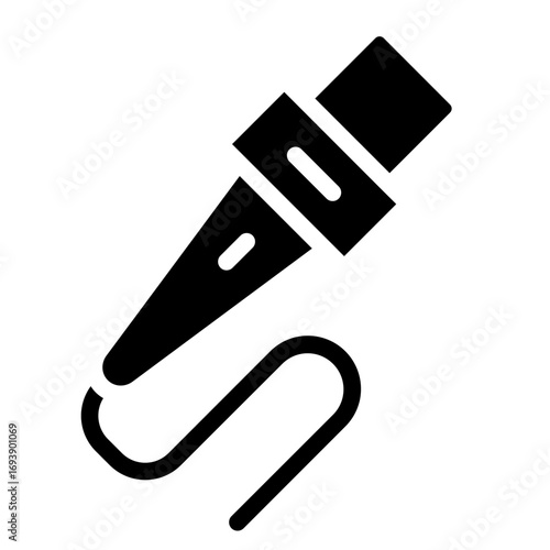 Vector Design Microphone Icon Style