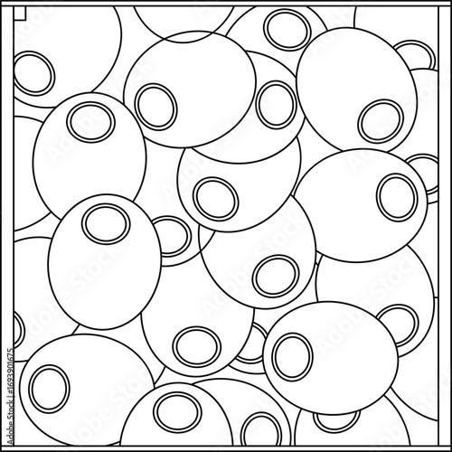 Culinary Pattern with Olives Galore