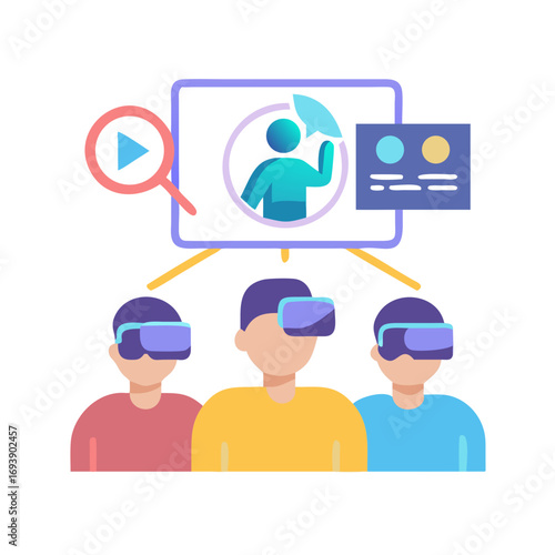 VR Training Session: Virtual Reality Learning and Collaboration Experience for Employees and New Hires
