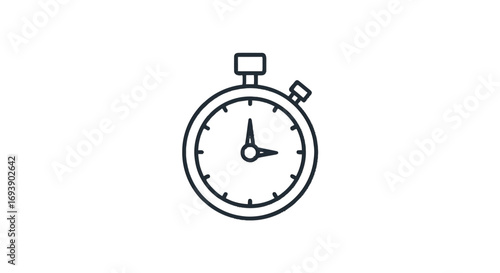 Stopwatch Vector Icon Set Time Management Graphics