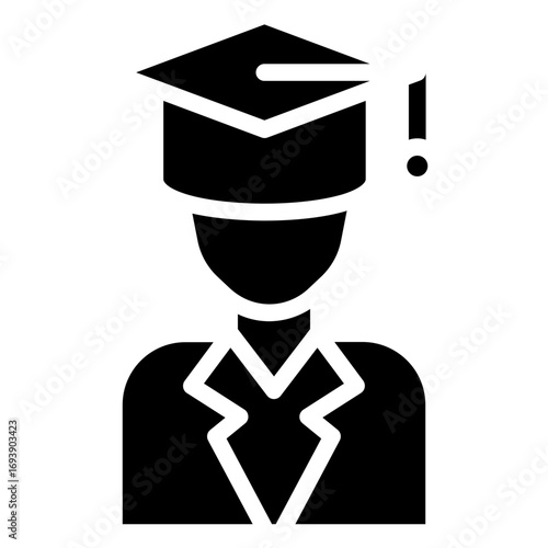 Male Graduate Icon Style
