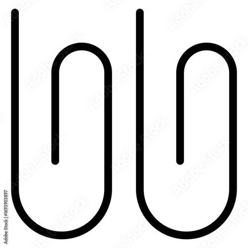 Vector Design Paper Clip Icon Style