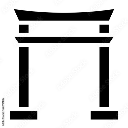 Torii Gate Icon Style