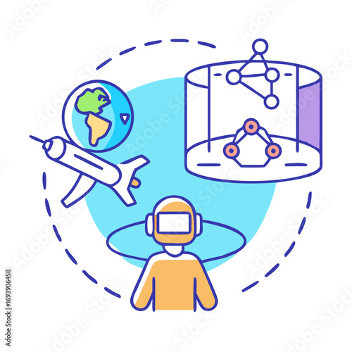 Exploring Metaverse Technologies: Virtual Reality, Globe Visualization, and Networking Structures within a Digital Sphere