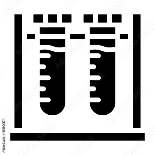 Test Tube Stand Icon Style