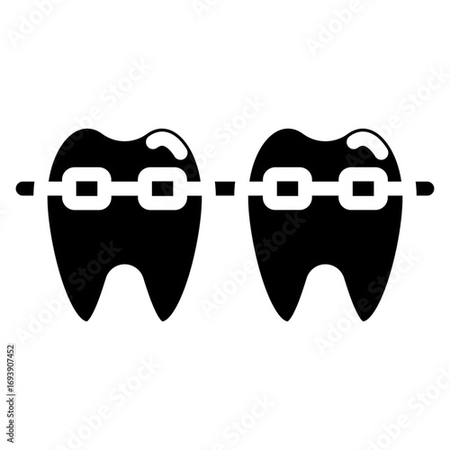 Tooth Braces Icon Style