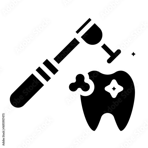 Dental Cleaning Icon Style