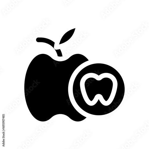 Tooth Nutrition Icon Style