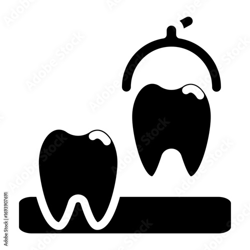 Tooth Extraction Icon Style