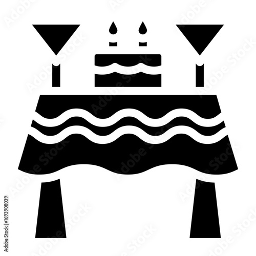Birthday Table Icon Style