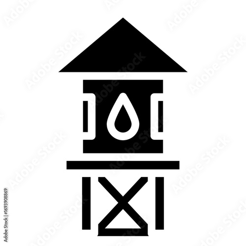 Water Tower Icon Style