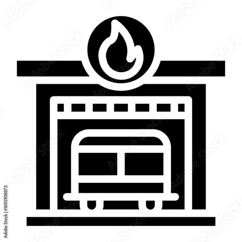 Fire Station Icon Style