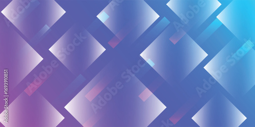 Abstract geometric design featuring overlapping diamond shapes with gradient color transitions.