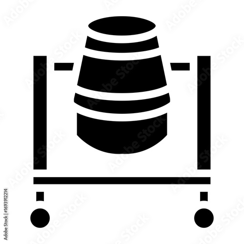 Concerete Mixer Icon Style
