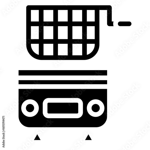 Vector Design Fryer Icon Style