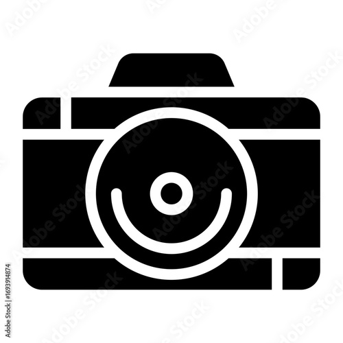Photo Camera Icon Style
