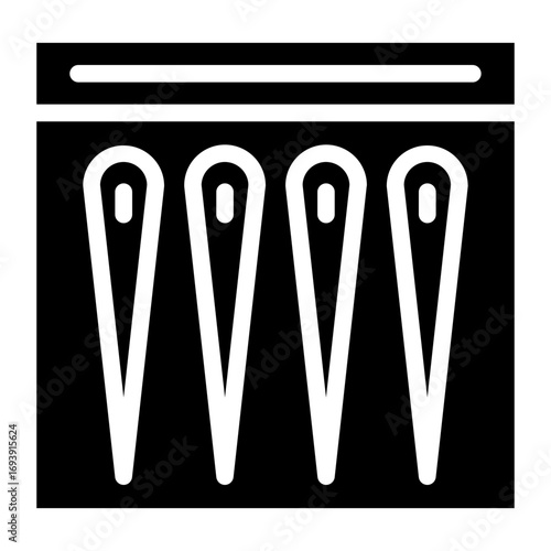 Needles Packet Icon Style