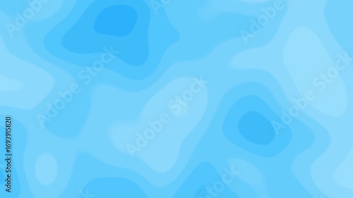 Multicolor blue simple abstract background, Morphing shapes