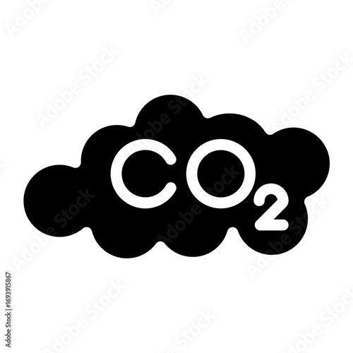 Carbon dioxide Icon Style