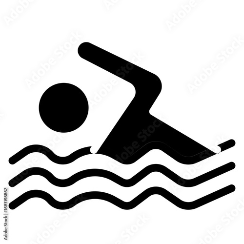Swimming Icon Style